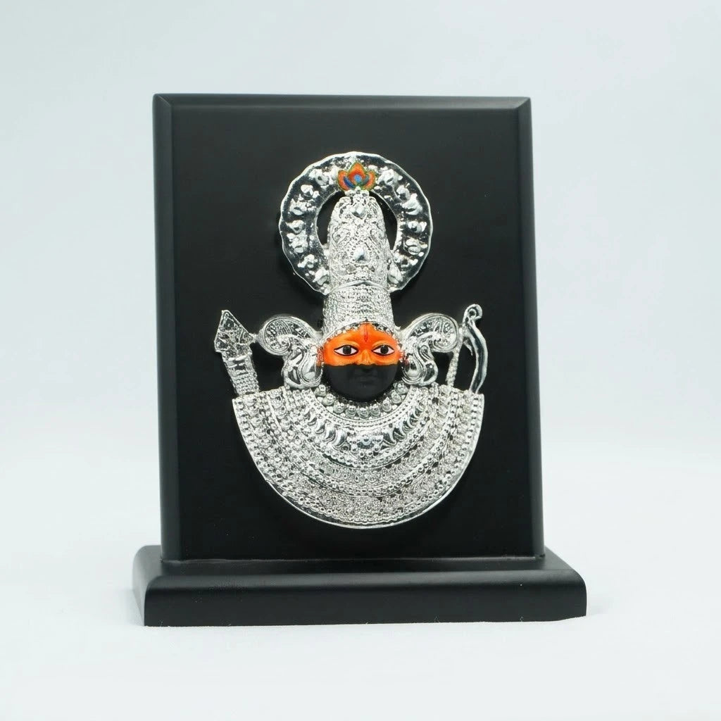 Rupastha Premium German Silver Polish Khatu Shyam Ji Frame