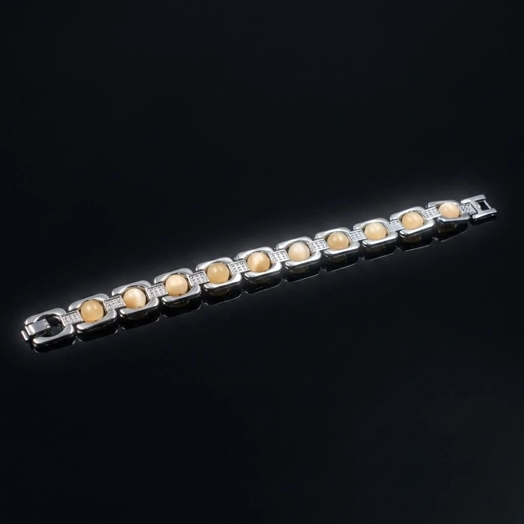 Rupastha Premium Sulemani Hakik Agate Luxury Link Bracelet