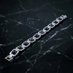 Rupastha Premium Amethyst Luxury Link Bracelet