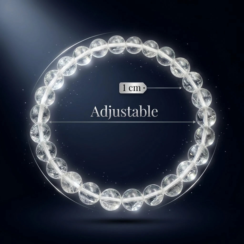 Clear Quartz (Sphatik) Bracelet