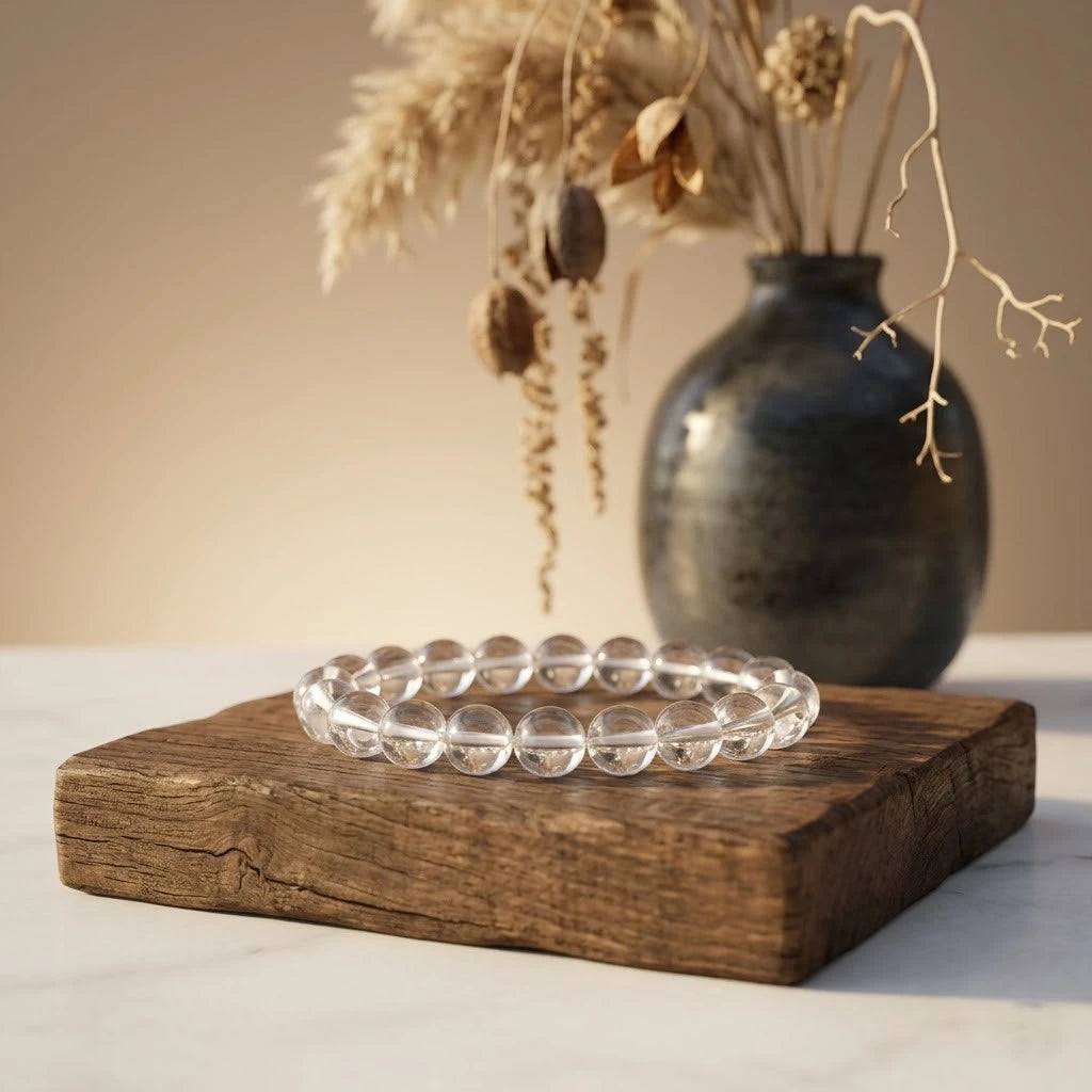 Clear Quartz (Sphatik) Bracelet