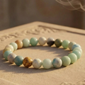 Natural Amazonite Pastel Crystal Bracelet