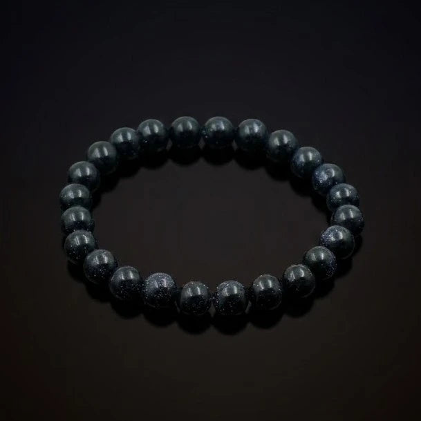 Natural Blue Goldstone (Blue Sunstone) Bracelet