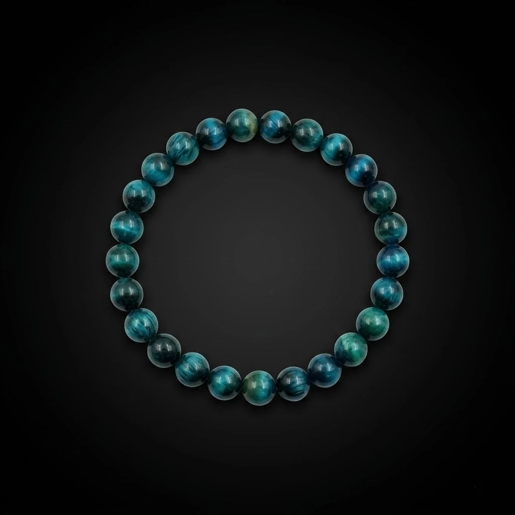 Natural Blue Tiger’s Eye And Falcon's Eye Bracelet