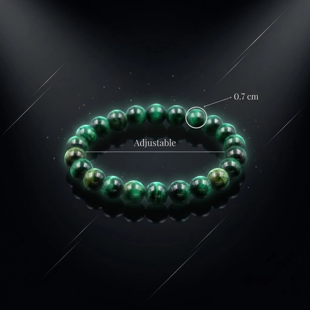 Natural Green Tiger’s Eye Bracelet