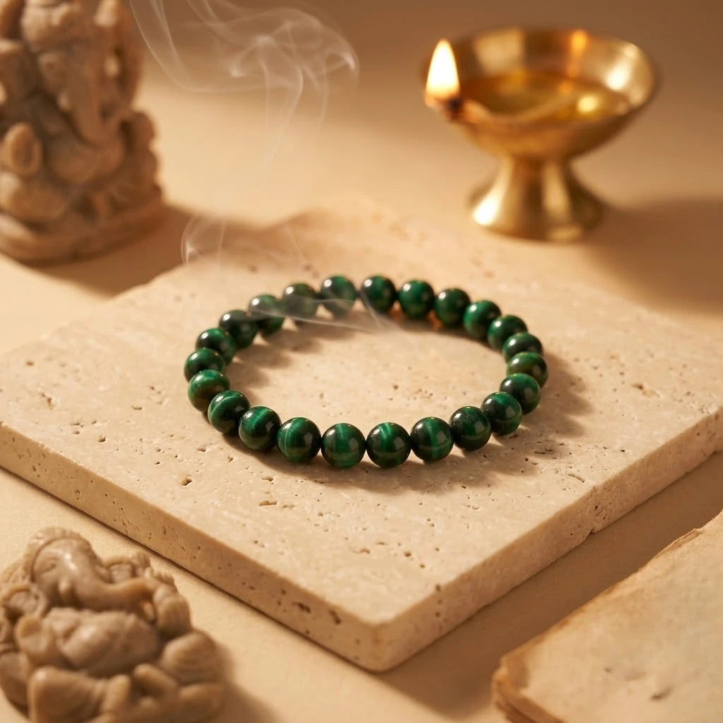 Natural Green Tiger’s Eye Bracelet