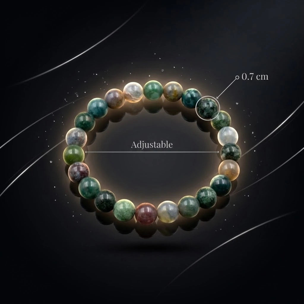 Natural Indian Agate Bracelet