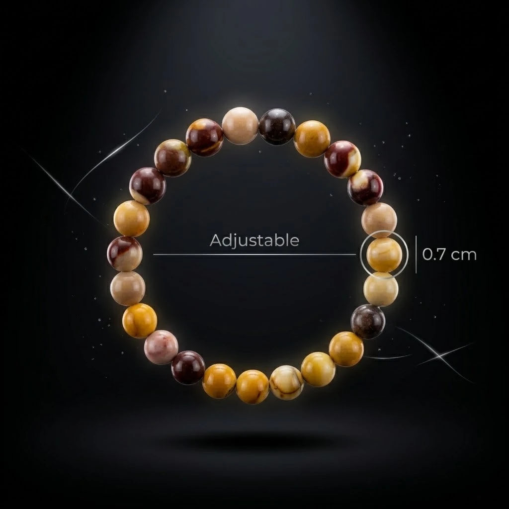Natural Mookaite Jasper Bracelet