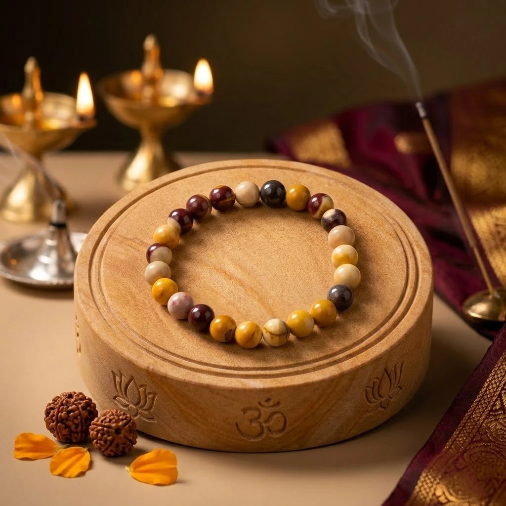 Natural Mookaite Jasper Bracelet