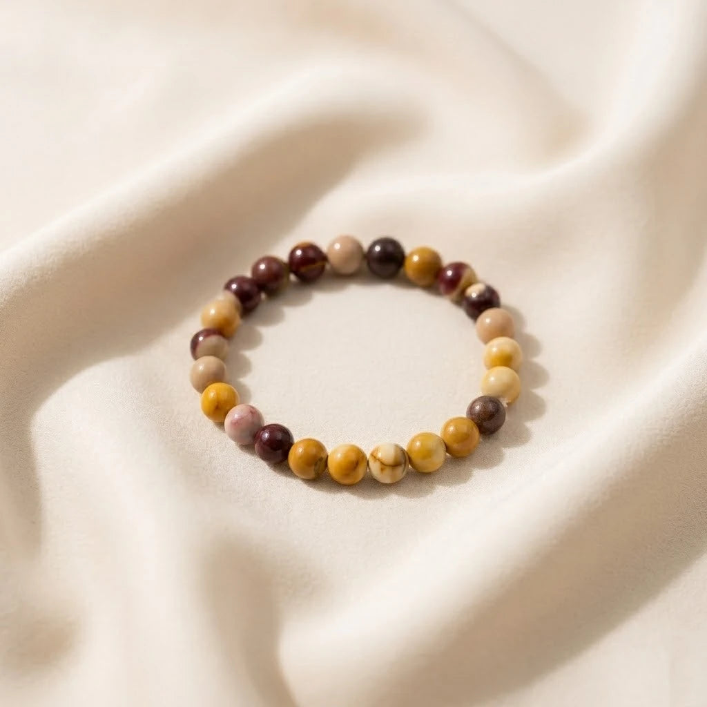 Natural Mookaite Jasper Bracelet