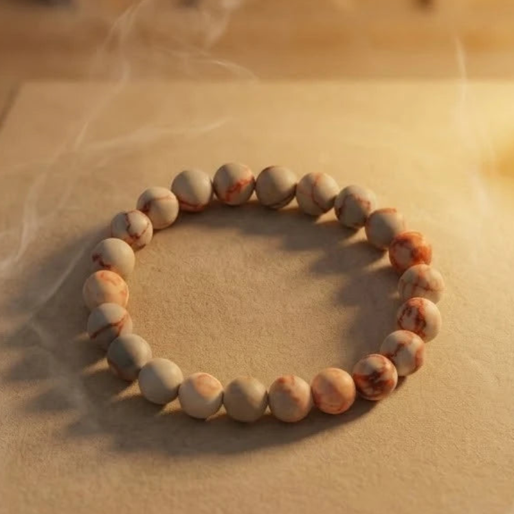 Natural Red Spider Web Jasper Bracelet