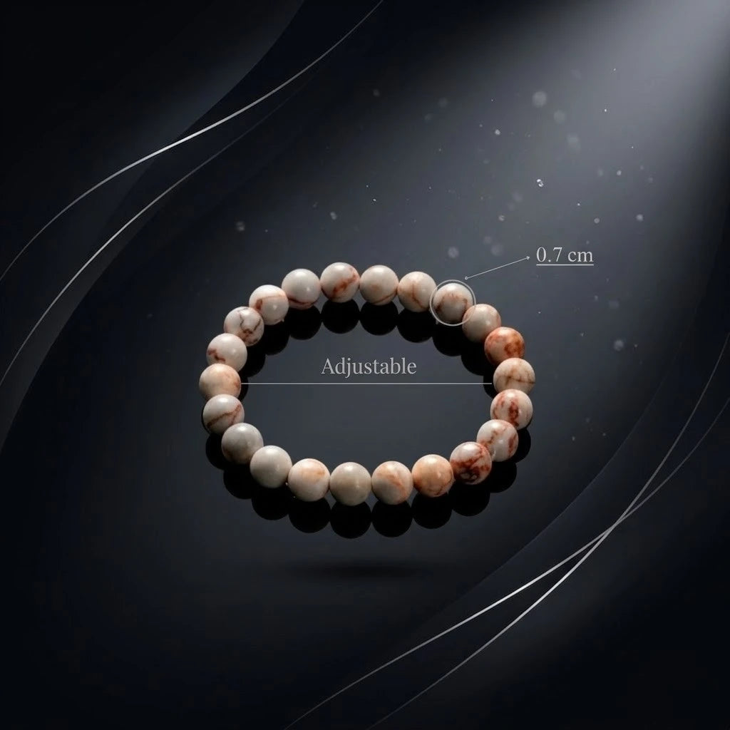 Natural Red Spider Web Jasper Bracelet