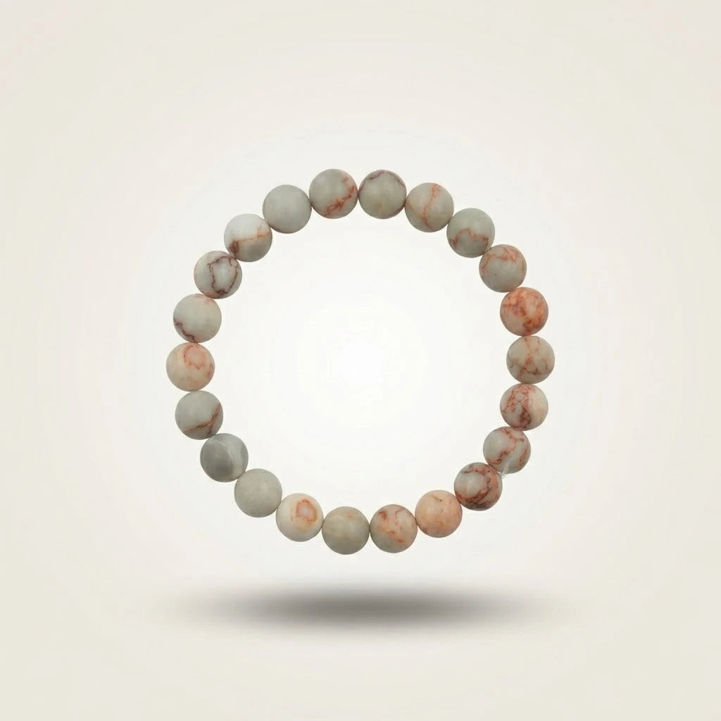 Natural Red Spider Web Jasper Bracelet