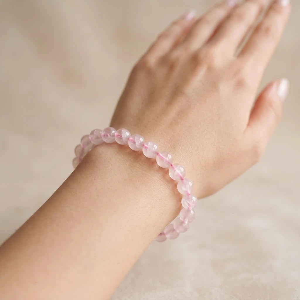 Natural Rose Quartz Premium Bracelet