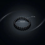 Natural Shiny Black Onyx / Obsidian Bracelet