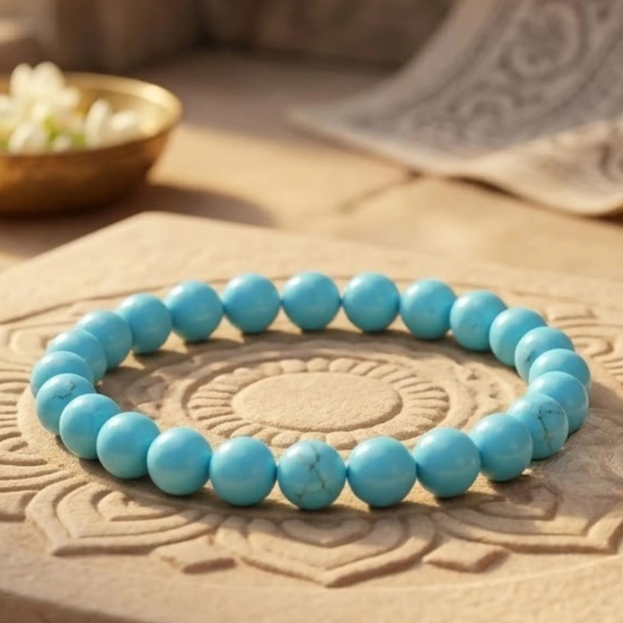 Natural Turquoise (Firoza) Bracelet