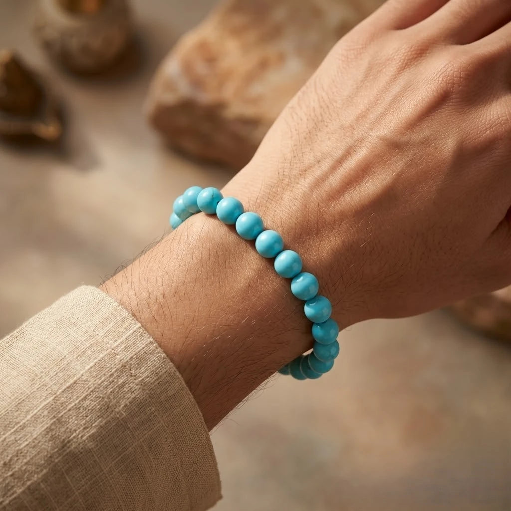 Natural Turquoise (Firoza) Bracelet