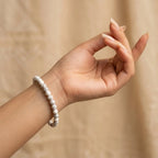 Natural White Howlite Bracelet