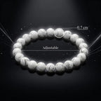 Natural White Howlite Bracelet