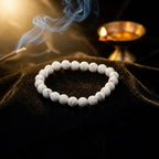 Natural White Howlite Bracelet