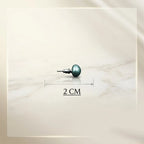 Pastel Aqua Blue Pearl Stud Earrings for Women