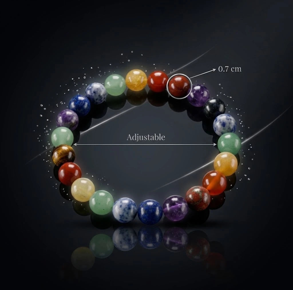 Premium 7 Chakra Balancing Crystal Bracelet