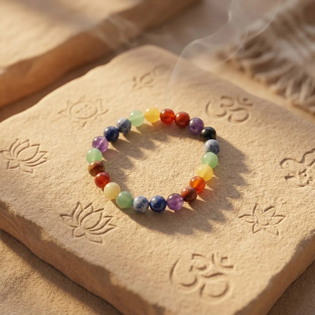 Premium 7 Chakra Balancing Crystal Bracelet