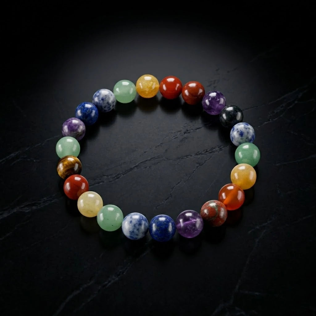 Premium 7 Chakra Balancing Crystal Bracelet