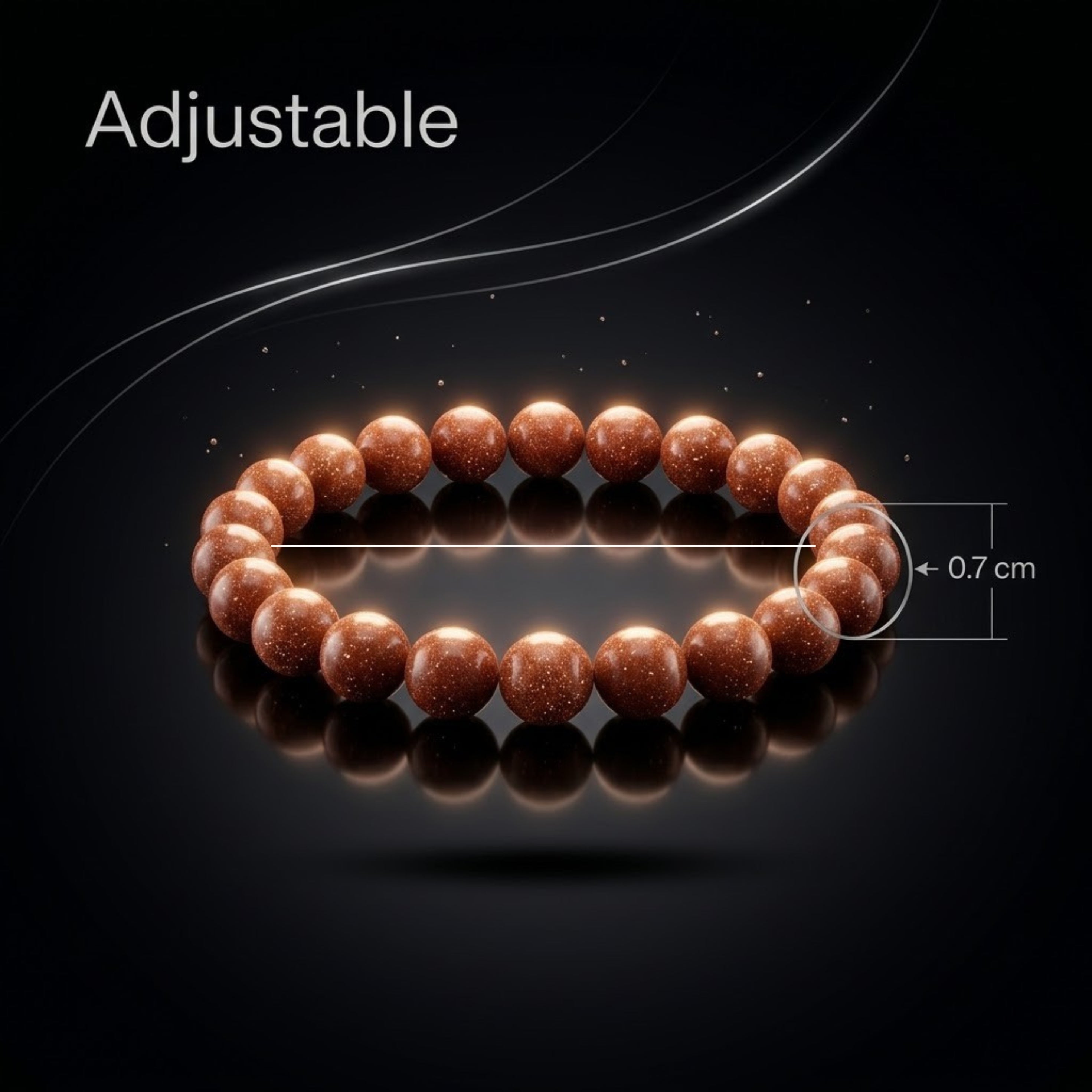 Premium Goldstone (Gold Sunstone) Bracelet