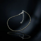 Premium Micro-Faceted Pyrite Minimalist Anklet / Bracelet