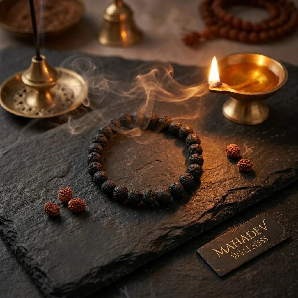 Pure Natural Lava Stone Bracelet
