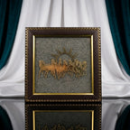 Rupastha 7 Running Horses Pyrite Vastu Frame