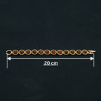 Rupastha Gold-Plated Link Rudraksha Bracelet