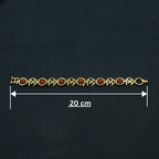 Rupastha Gold-Plated Om Link Rudraksha Bracelet