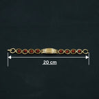 Rupastha Gold-Plated Om Namah Shivay Rudraksha Bracelet