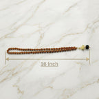Rupastha Gold-Plated Trishul Damru Rudraksha Mala