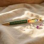 Rupastha Gold 7 Chakra Crystal Pen (Green)