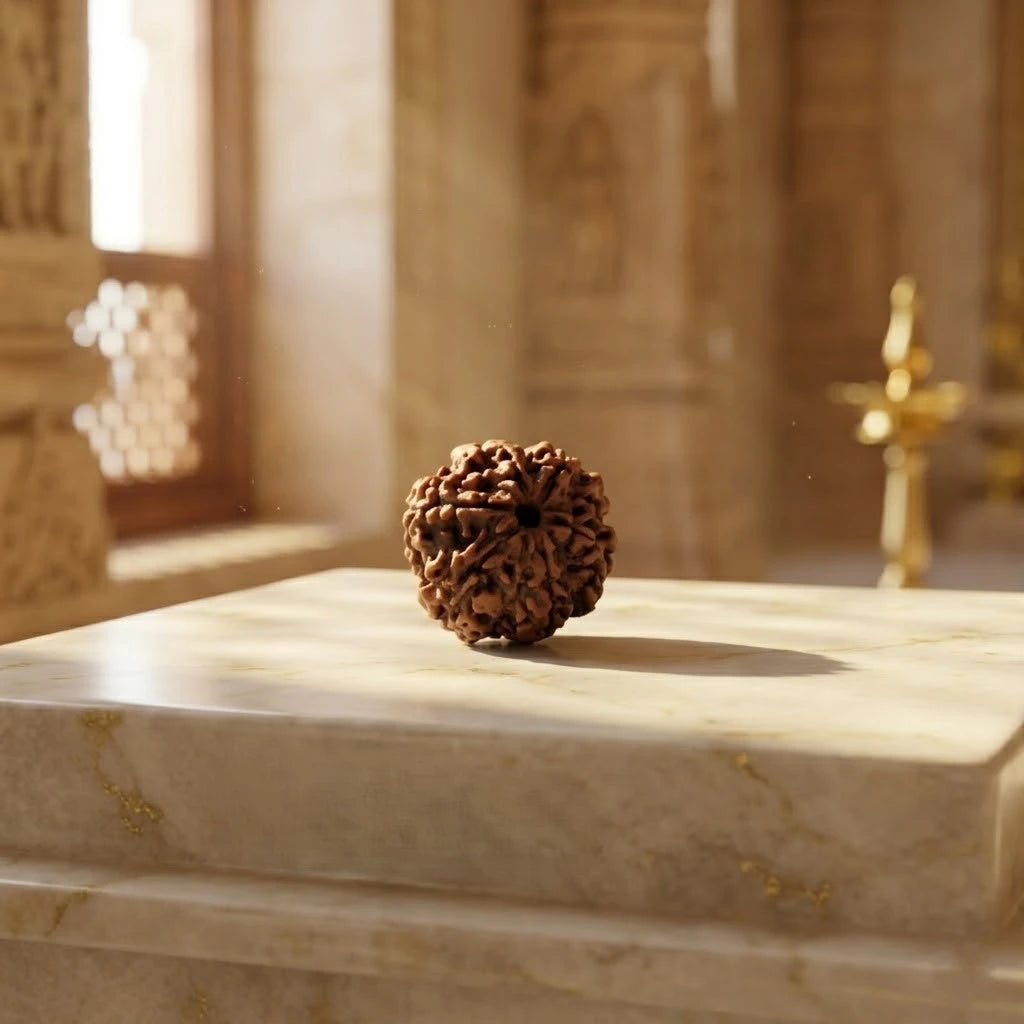 Rupastha Original Certified 6 Mukhi Rudraksha Bead