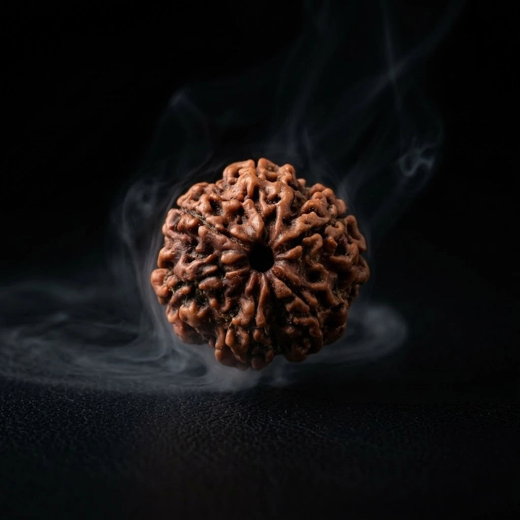 Rupastha Original Certified 6 Mukhi Rudraksha Bead