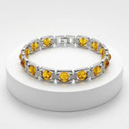 Rupastha Premium Citrine Luxury Link Bracelet
