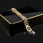 Rupastha Premium Citrine Luxury Link Bracelet