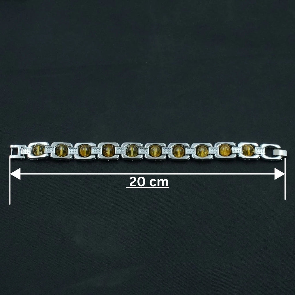 Rupastha Premium Citrine Luxury Link Bracelet