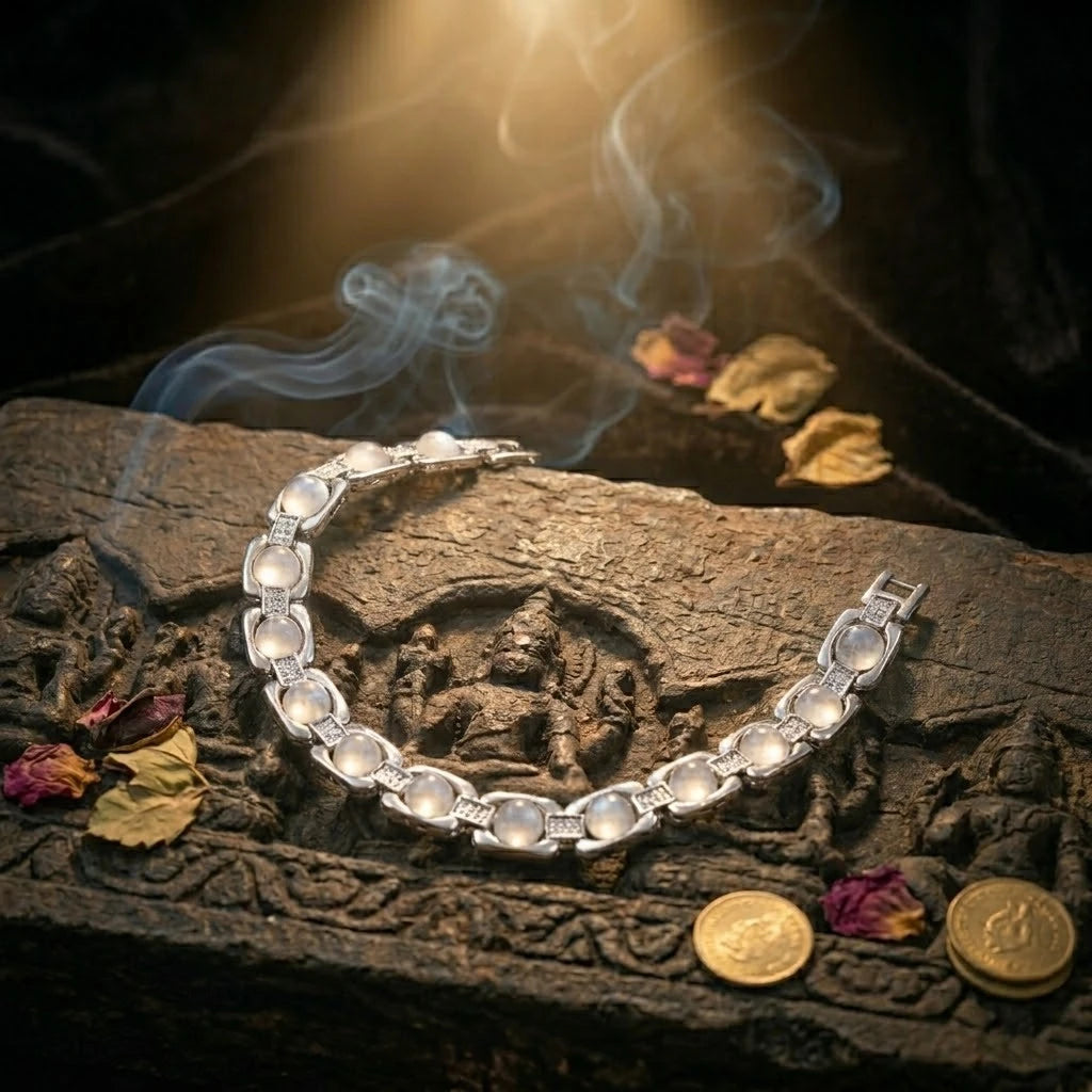 Rupastha Premium Moonstone Luxury Link Bracelet