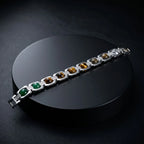 Rupastha Premium Multi-Stone Luxury Link Bracelet