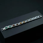 Rupastha Premium Multi-Stone Luxury Link Bracelet