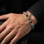 Rupastha Premium Multi-Stone Luxury Link Bracelet