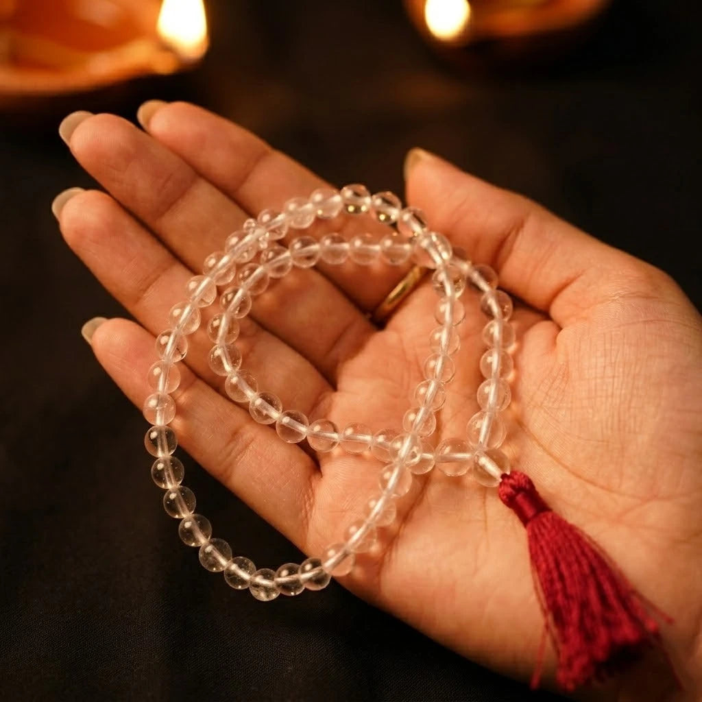 Rupastha Premium Natural Sphatik Mala