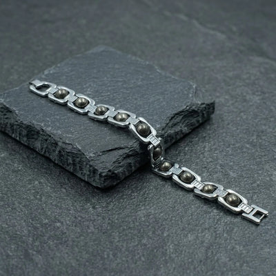 Rupastha Premium Pyrite Luxury Link Bracelet