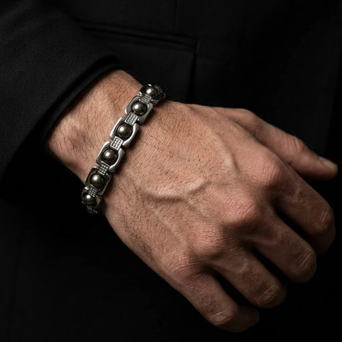 Rupastha Premium Pyrite Luxury Link Bracelet