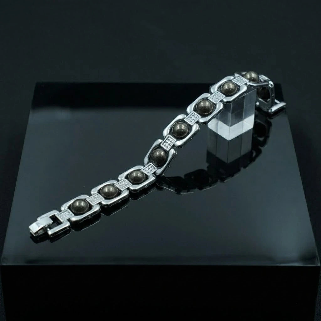 Rupastha Premium Pyrite Luxury Link Bracelet